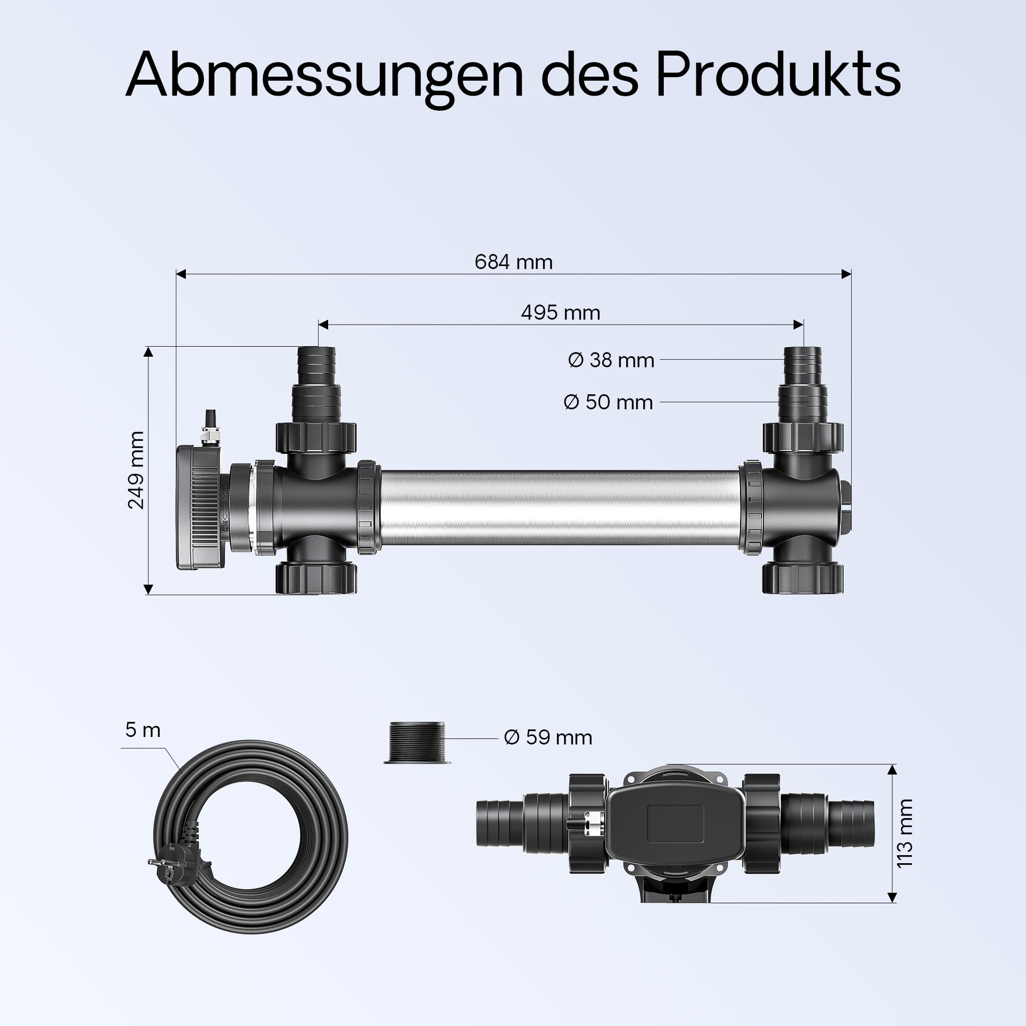 R7S Infrarot Heizlampe 300W - 4 Stück Set Mit Dimmbaren Halogenstäben Für Sofortige Wärme