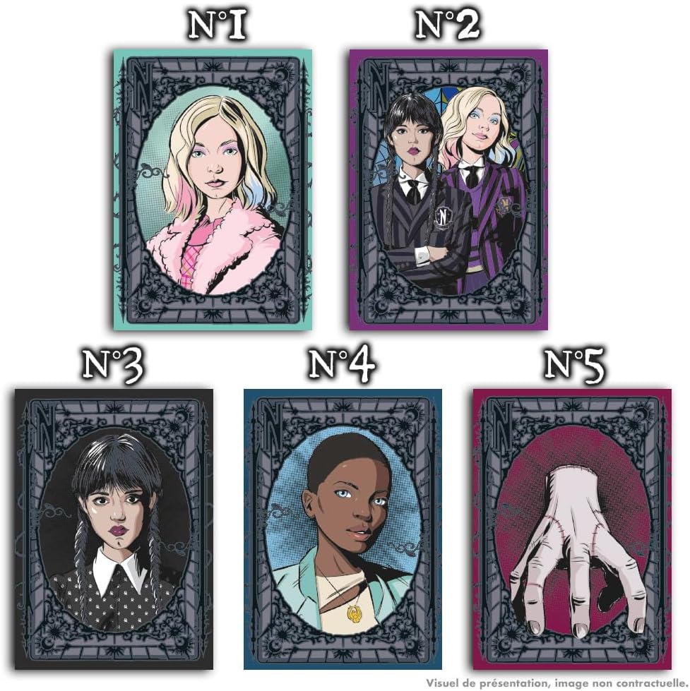 Panini Wednesday Trading Cards - Mystere Starter Pack (1 Binder + 3 Sleeves + 1 Limited Edition Card)