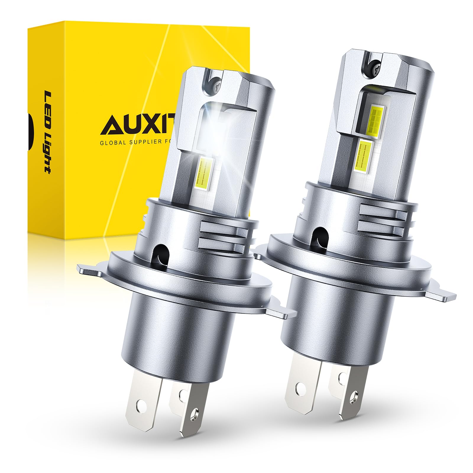AUXITO H4 LED Bulbs 80000LM 6500K Bright Wireless Light 2PCS