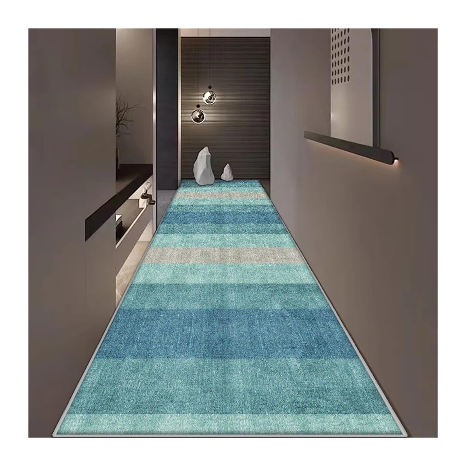 Alfombra pasillo de estilo moderno para transformar el porche y la entrada
