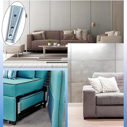 Miniatura 5 de 4 juegos de conectores de muebles que se entrelazan con el soporte del conector del sofá de fijación de los pernos seccionales del sofá, accesorios