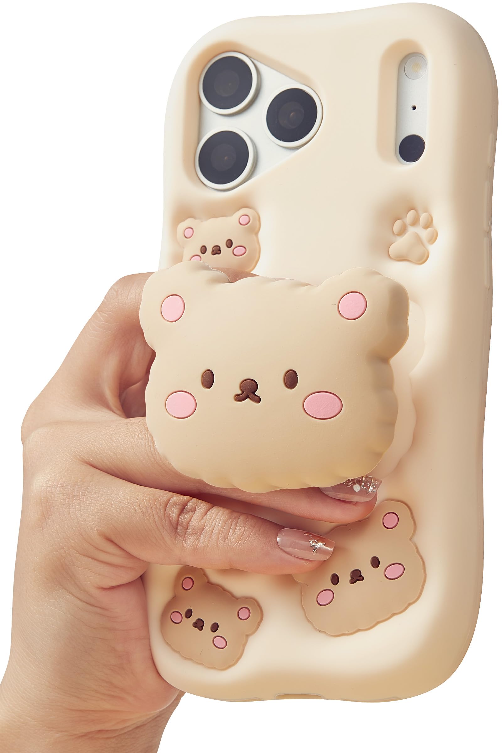 Amazon.com: TUFTA Kawaii 3D Teddy Bear Phone Case for iPhone 17