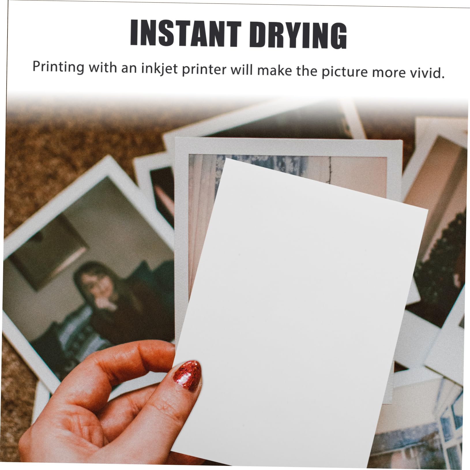 HOMSFOU 5 Set Carta Fotografica Lucida Carta Fotografica Professionale Per Stampanti Superficie Liscia E Tagliabile Su Misura Per Ogni Esigenza 100 Fogli*5