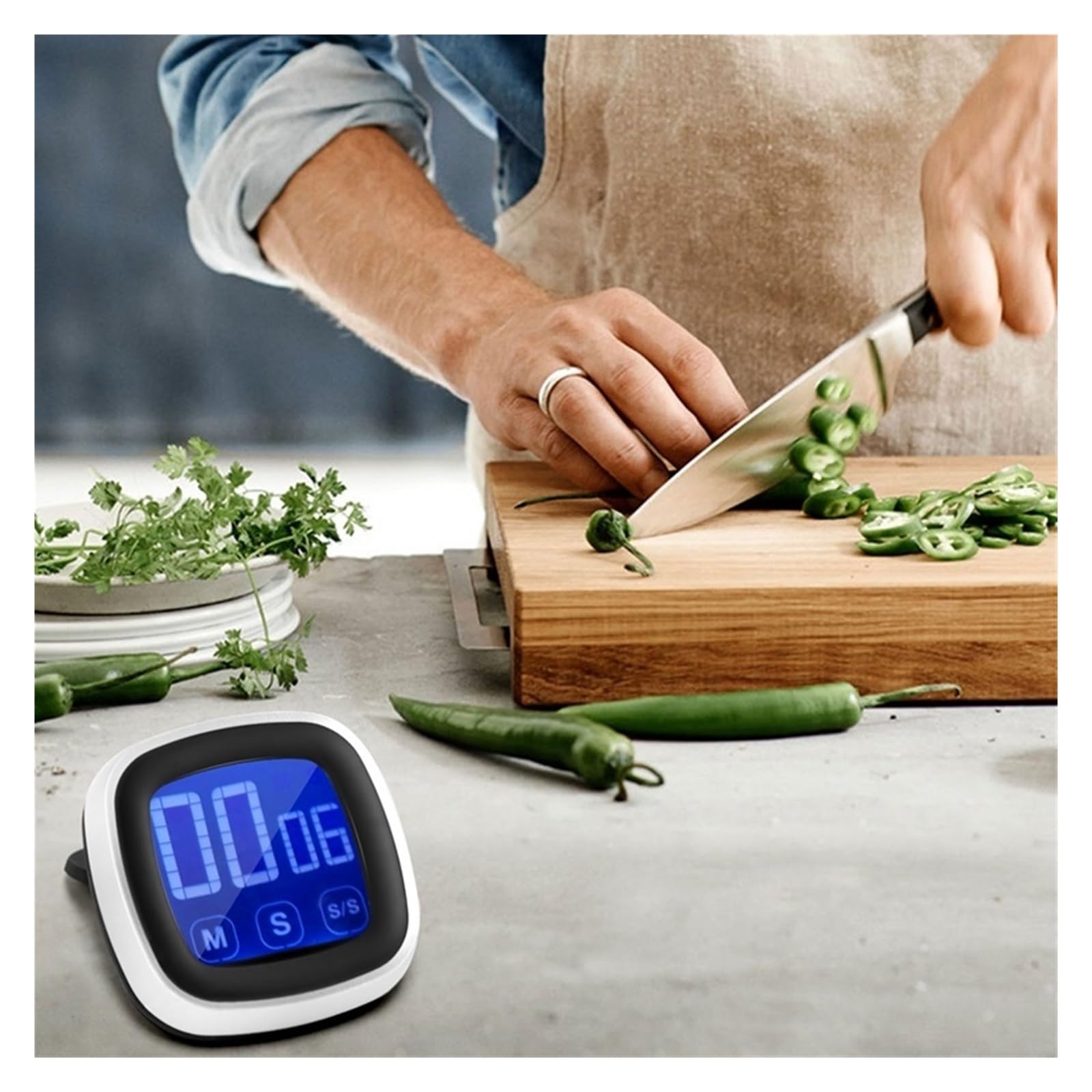 Temporizzatore Da Cucina For Cucinare Touchscreen LCD For Aula For Bambini Digitale For Riunioni Di Gioco Fitness Affidabile Ed Efficiente