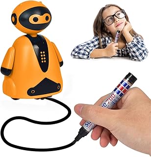WenGan Pen Following Robot, Inductive Robot Toy, Robot That Follows Line of Marker, Mini Inductive Smart Pen Tracing Robot, Educational Follow Drawn Line Learning Toys For Children, Birthday Gifts