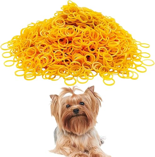 PET SHOW 900 unidades de 0.591 in de diámetro. 3.53 ozpaquete de bandas de goma para perros a granel para aseo del cabello, lazos para el cabello,