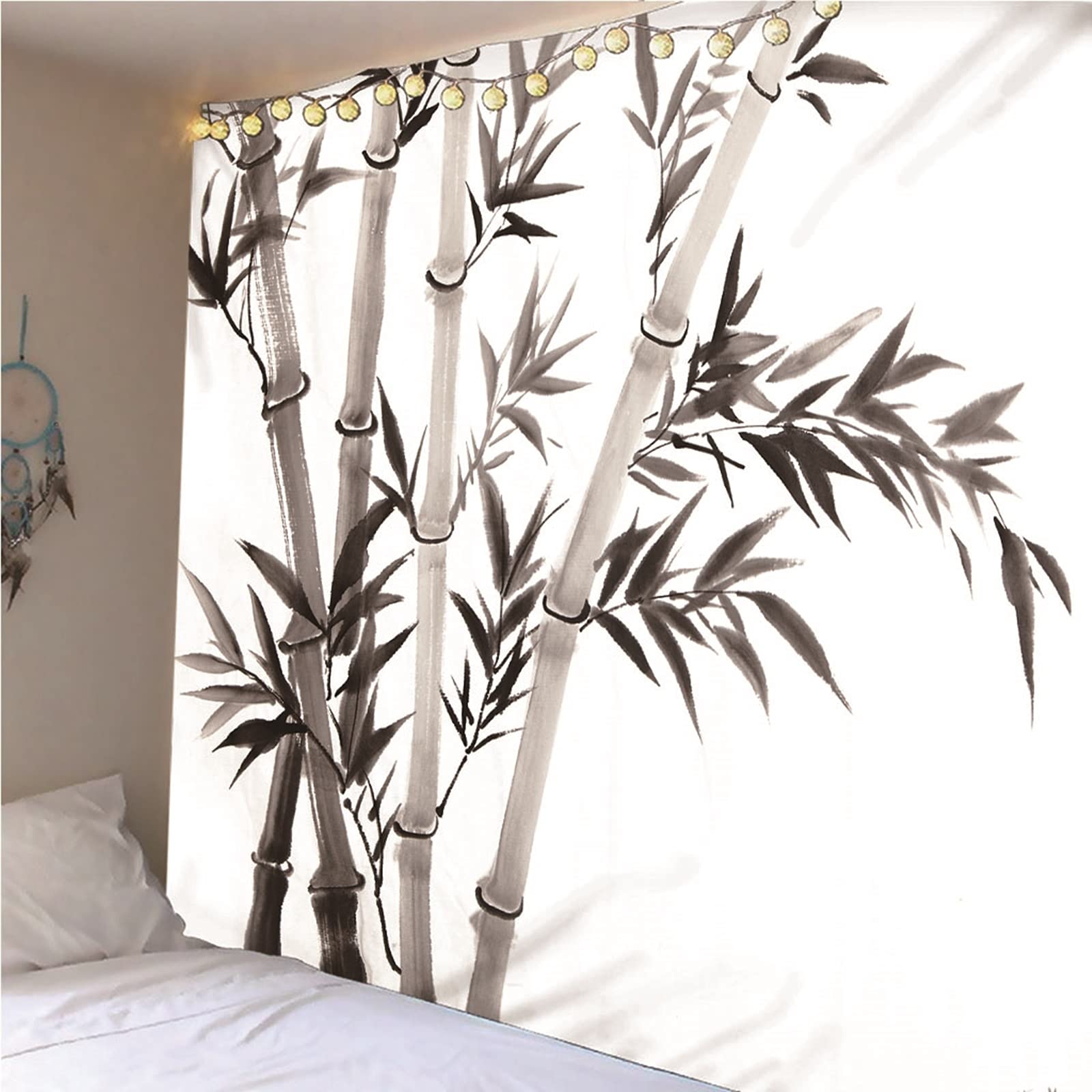Aeici Tapiz De Tela, Wall Hanging Decor Bambú Tapices De Pared Wall Hanging, Bedsheet(300X260Cm)
