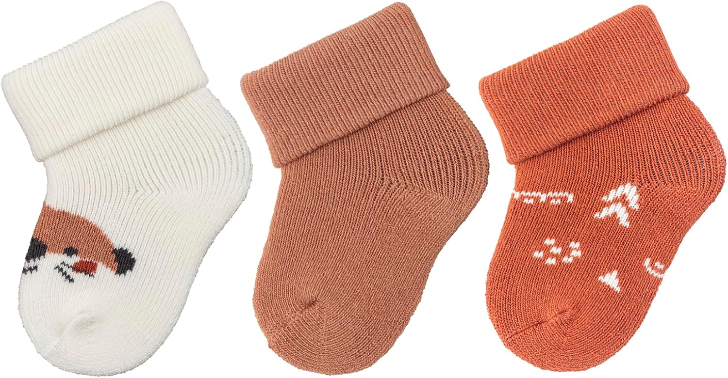Sterntaler Unisex First Socks 3-Piece Flannel