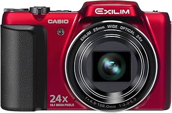 Amazon | CASIO デジタルカメラ EXILIM 1610万画素 24倍 レッド EX