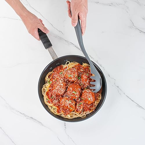 Miniatura 5 de Restaurantware Juego de utensilios de silicona, paquete de 1, mango antideslizante, juego de 6 herramientas de cocina, accesorios de cocina