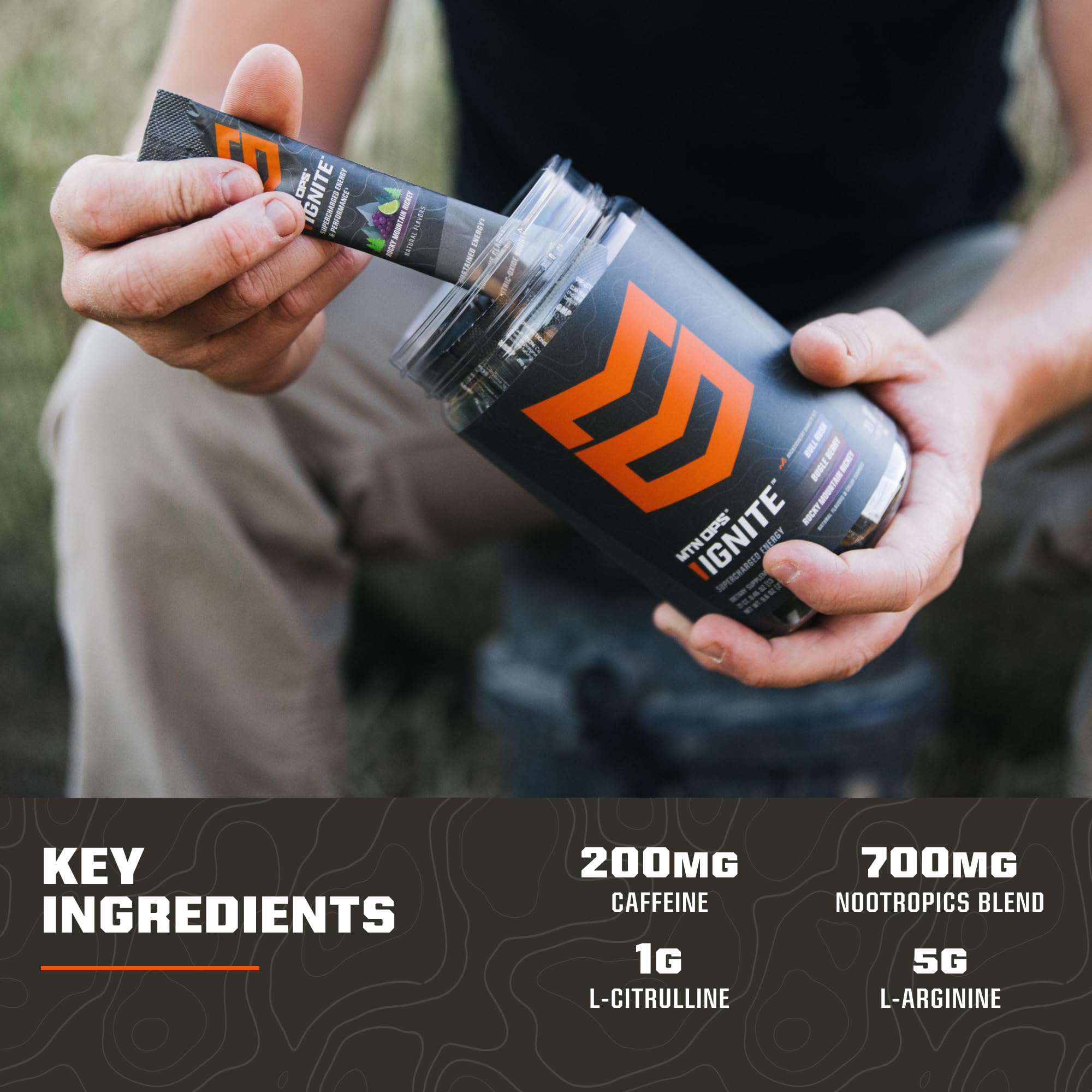 MTN OPS Ignite Energy Powder, Zero Sugar, Core Flavor Variety Pack — Amazon image 6