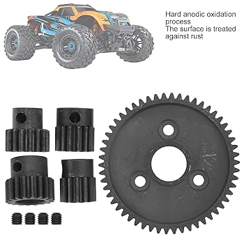 L GEAR SOLID Δ: Premium Pack RC Metal Gear Set, Metal 54T Main Gear and 13T 14T 16T 18T