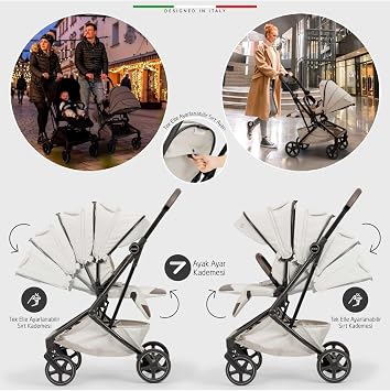 Elele Rotativo Çift Yönlü Kabin Tipi Travel Bebek Arabası Yeşil, ELTRVARBROTATIVO