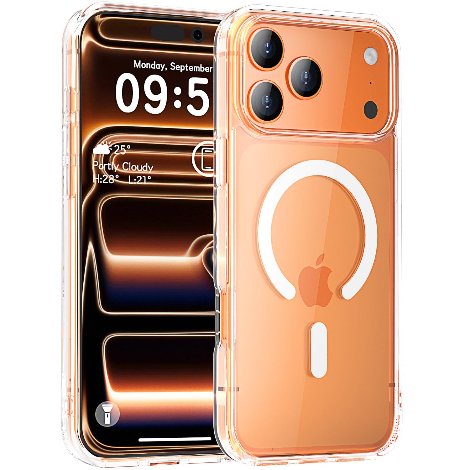 MOCCA Clear Case for iPhone 17 Pro,Clear