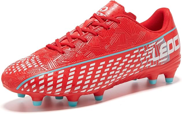 Mens Soccer Cleats Women Outdoor Frim Ground Football Shoes | Unisex, Adult, Lacrosse, Baseball, Rugby Boots, Flag, Game, Trainer Training