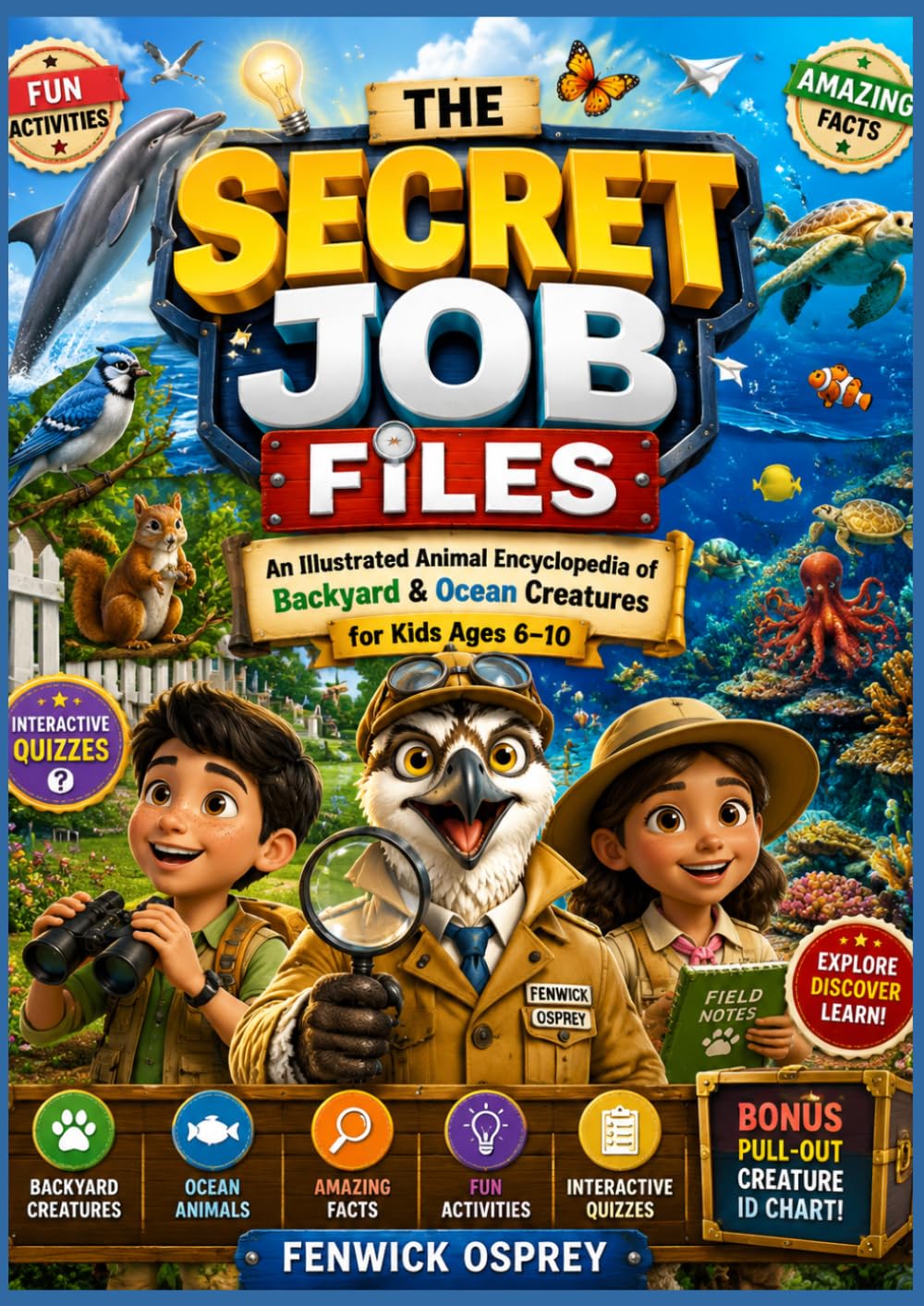 THE SECRET JOB FILES: An Illustrated Animal Encyclopedia of Backyard & Ocean Creatures for Kids Ages 6–10