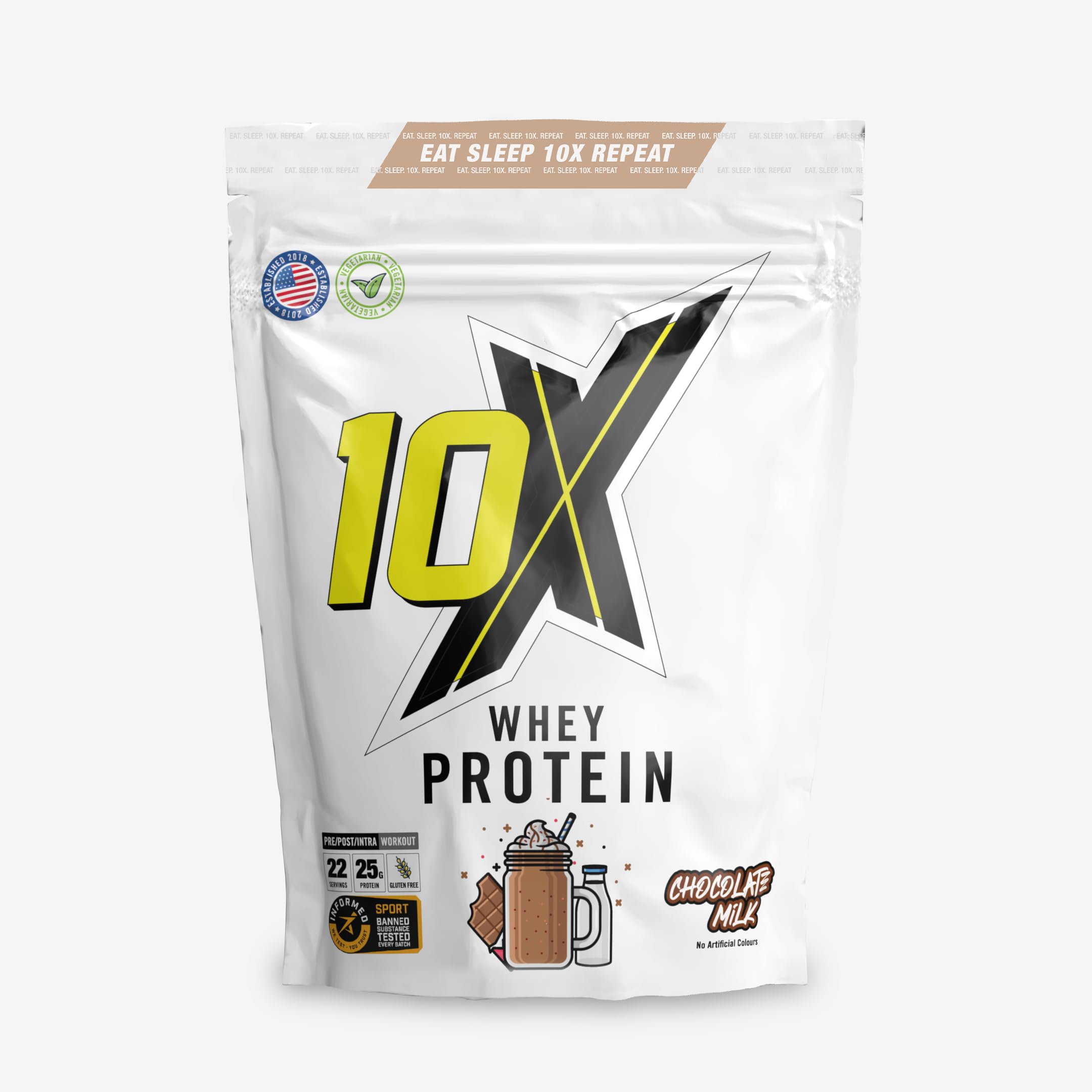 Whey Protein Powder Nutritious Delicious and Smooth Vegetarian Friendly High Protein Powder– 25g Protein Per Serving, 22 Servings, Informed Sport Certified, 750 g, Chocolate Milk