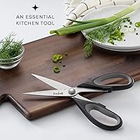 Vista 6 de JoyJolt Tijeras de cocina resistentes (TWO) con fundas de tijera. Tijeras multiusos, tijeras de hierbas, tijeras de verduras, tijeras de carne