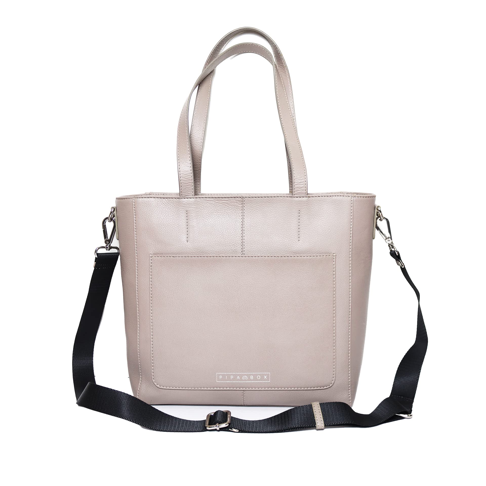 PIPA BOX Leather Tote bag with organiser for Women. Soft Leather Shoulder Bag, with large storage for Laptop, notebooks and wallet.. Perfe…