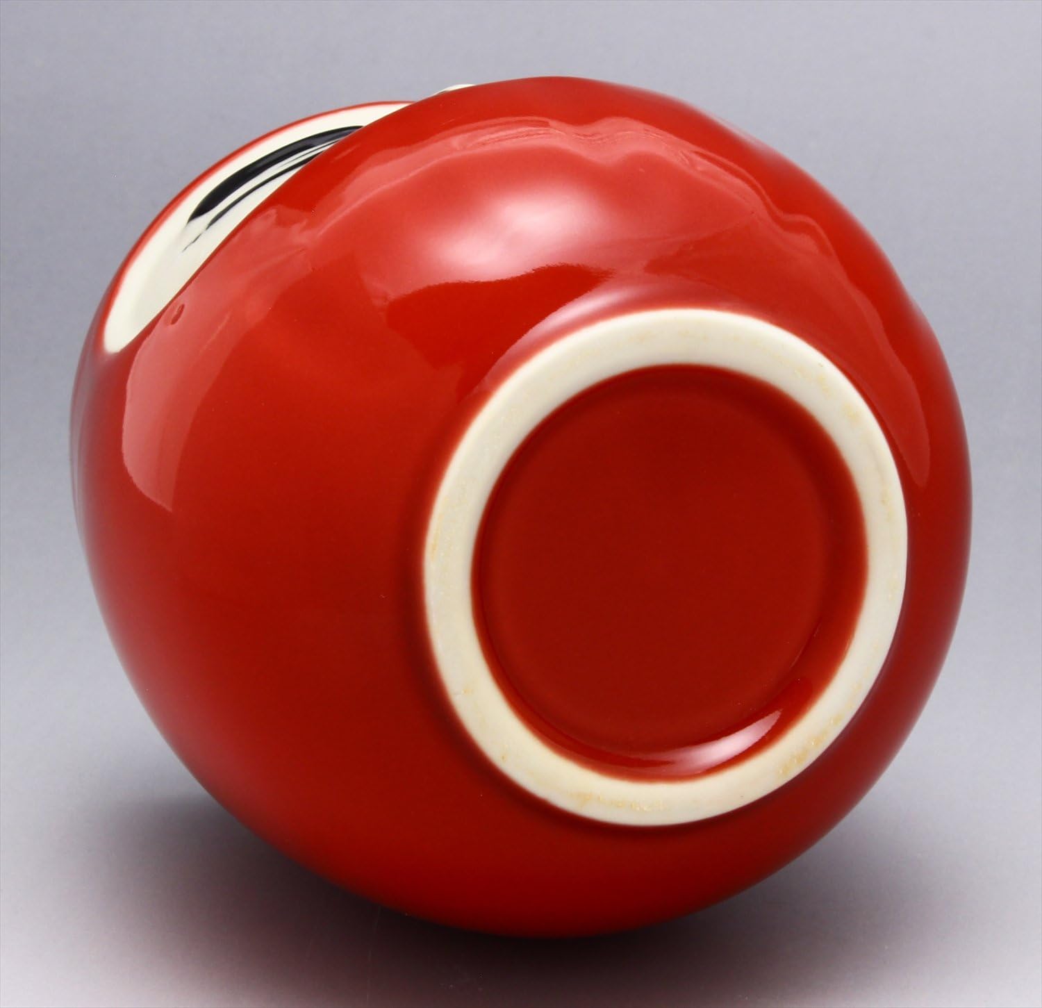 Kaju Arife K11211 Mino Ware Feng Shui Daruma Sushi Teacup, Red (Work Luck), Diameter 3.0 inches (7.5 cm)