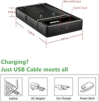 Vista 4 de Kastar 1-Pack Battery and Smart USB Charger Compatible with RCA PRO801C PRO-801C PRO807 PRO-807 PRO808 PRO-808 PRO808A PRO-808A PRO809 PRO-809
