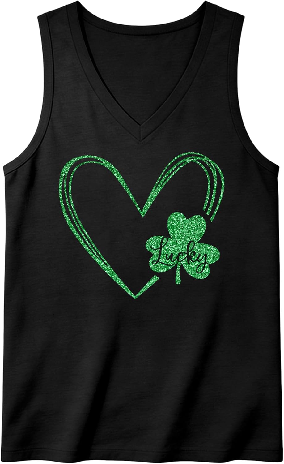 St Patricks Day Tank Tops for Women: Lucky Charms Shirt Shamrock Tshirts Irish Sleeveless Tees - Image 7