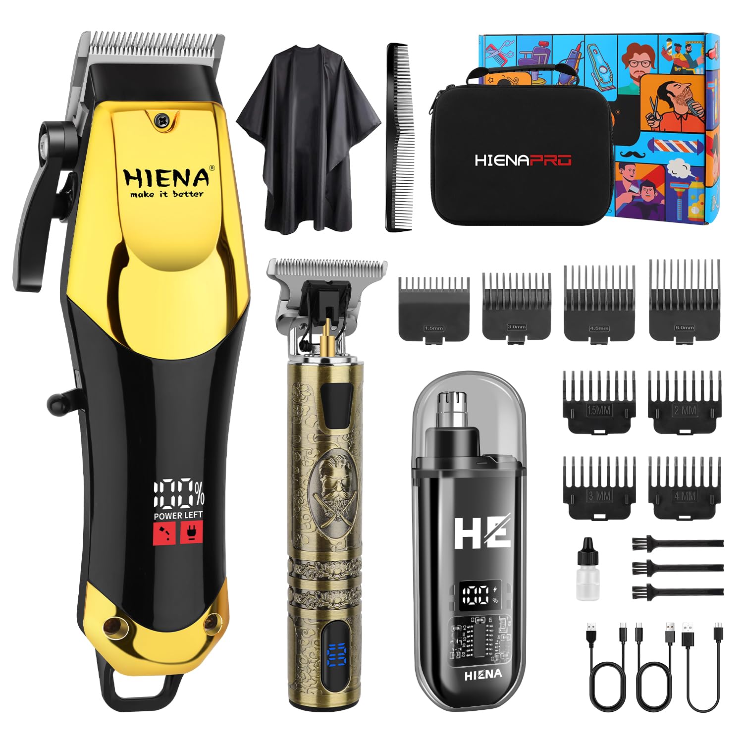 Amazon.com: HIENA PRO Professional Hair Clippers & Cordless Barber