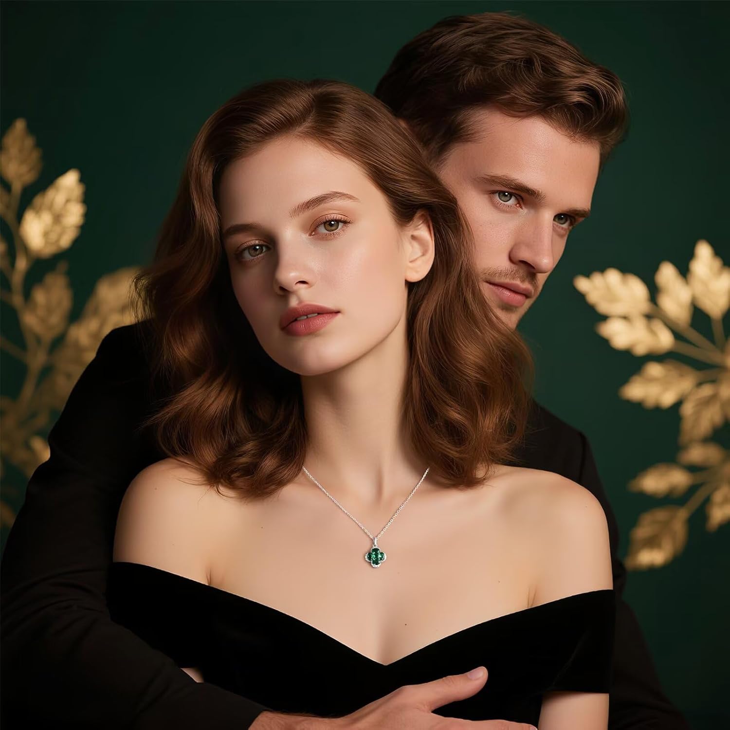 Iefil 925 Sterling Silver Birthstone Clover Necklace for Women, Anniversary Birthday Gifts for Wife Girlfriend Mom Daughter - Image 4