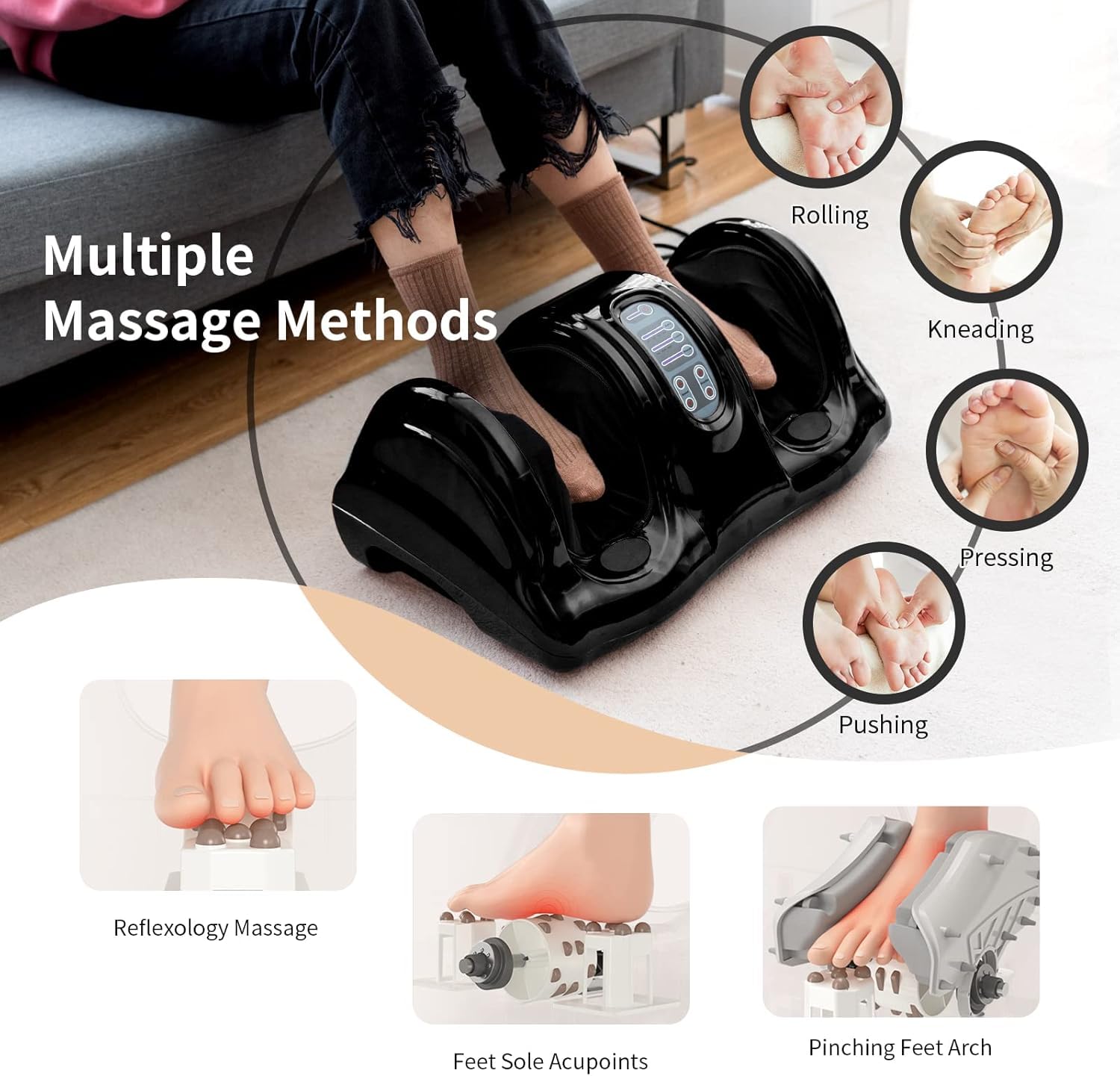 Storia electric massage foot and calf massage machine with vibration for pain relief Storia electric massage foot and calf massage machine with vibration for pain relief