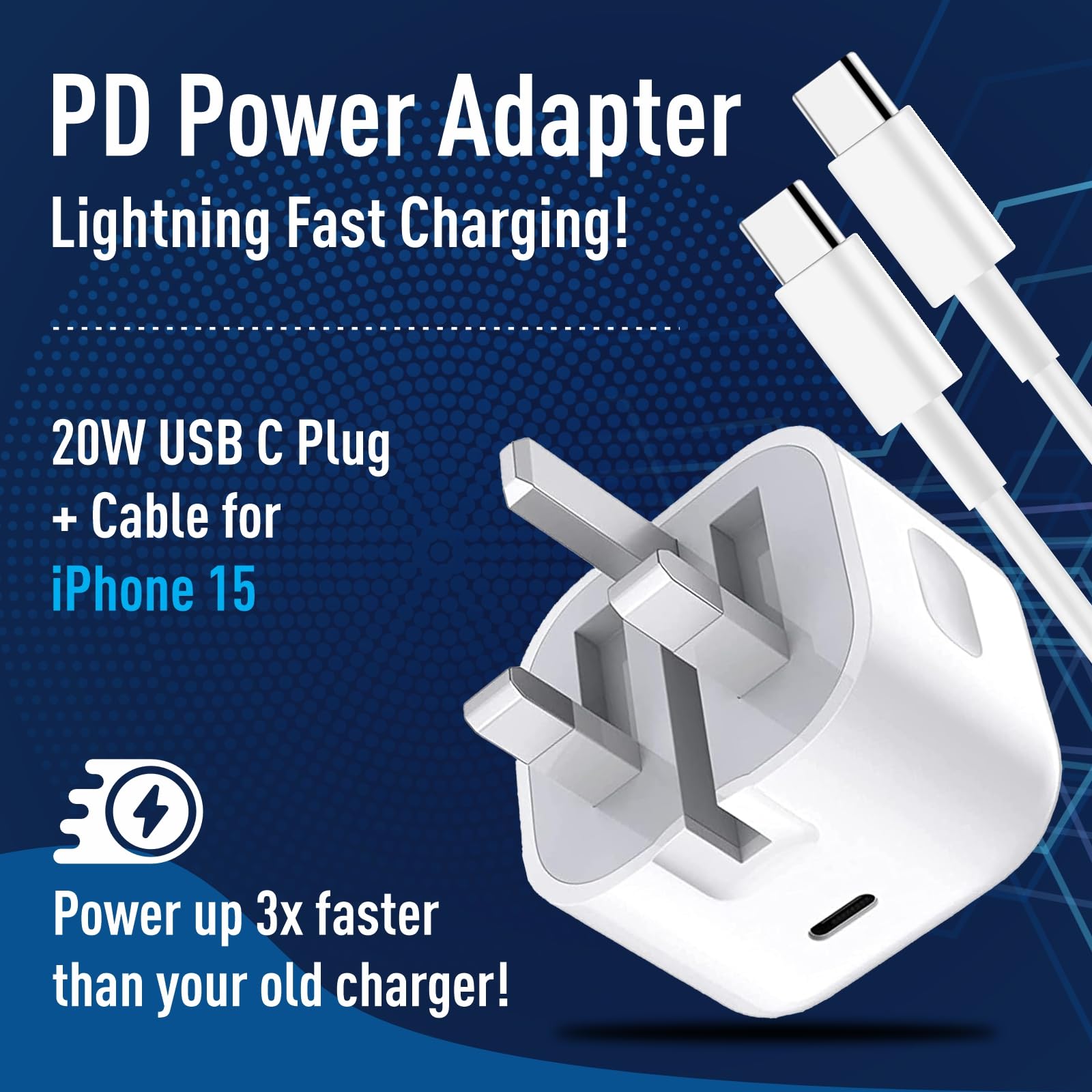 USB-A To USB-C Adapter - Rose Gold 20W Fast Charging & Data Sync For IPhone, Samsung, Laptops-853582