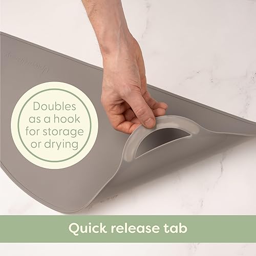 Miniatura 7 de Upward Baby - Juego de 3 alfombrillas de silicona antideslizantes para bebés, mantel individual para mesa de comedor, silla alta, suministros de