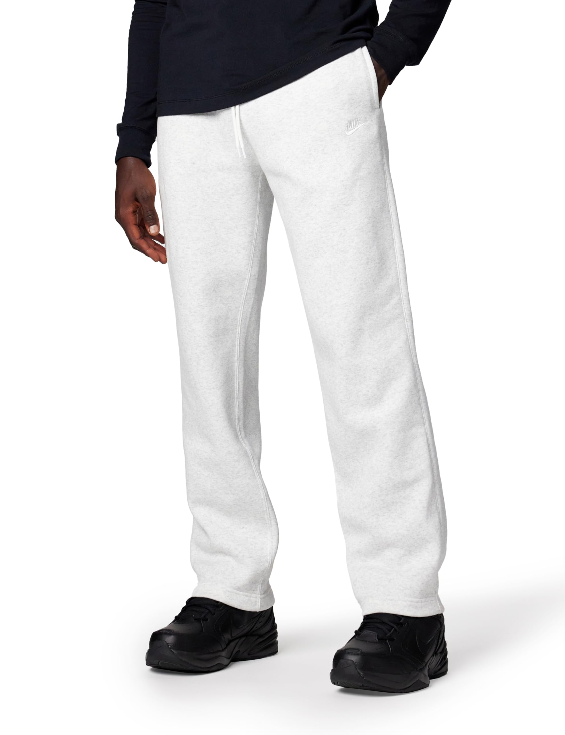 Nike Mens Club Open Hem Brushed Fleece Pants