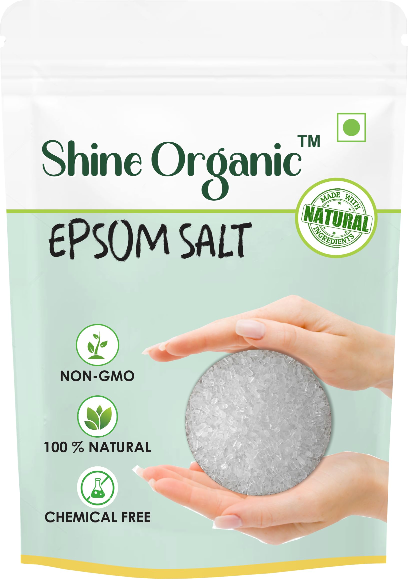 Epsom Salt [ Magnesium Sulphate ] Crystal For Bath 900 GM | For Muscle Relief, Relieves Aches & Pain | Granule | Therapeutic Spa