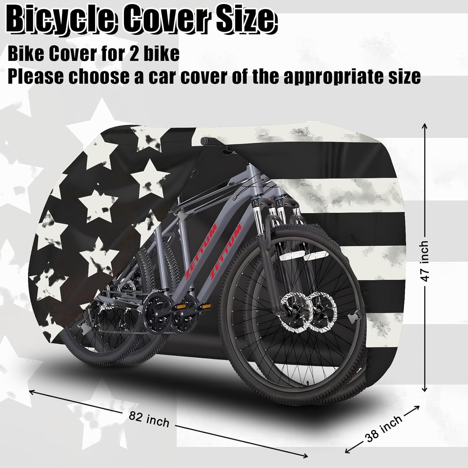 Bike Cover, Waterproof & Dustproof Outdoor/Indoor 600D Bicycle Rack Covers for 1 Bikes on Car Hitch Travel Storage