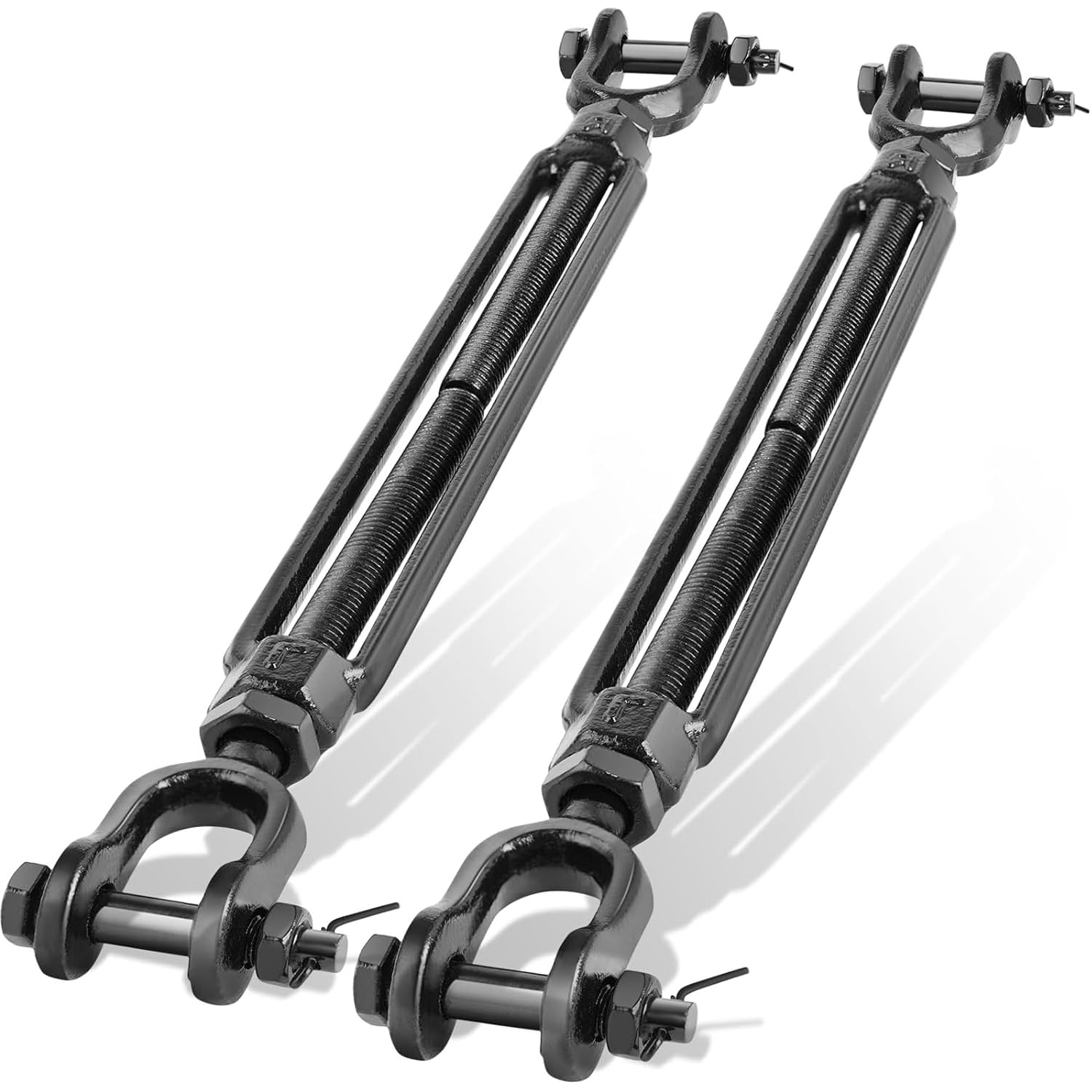 Tenditore resistente con ganasce e ganasce, 1589,8 kg, tenditore grande per cavi metallici, kit anti abbassamento del cancello, ponte di recinzione, tenda parasole