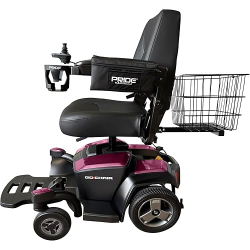 Pride Go Chair with Upgraded 20" Wide Seat Plus Mobility Yours Accessories, 20Ah Batteries, 300 lb Capacity, Portable Electric Wheelchair for Adults and Seniors, On Site Service Warranty