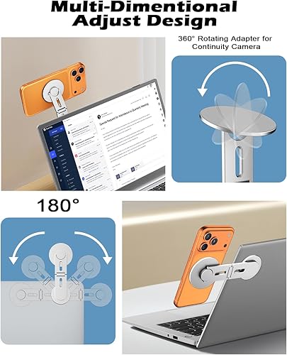 Miniatura 6 de CloudValley Soporte magnético para teléfono portátil, soporte portátil oculto plegable para iPhone 1716151413 y todos los teléfonos, abrazadera para