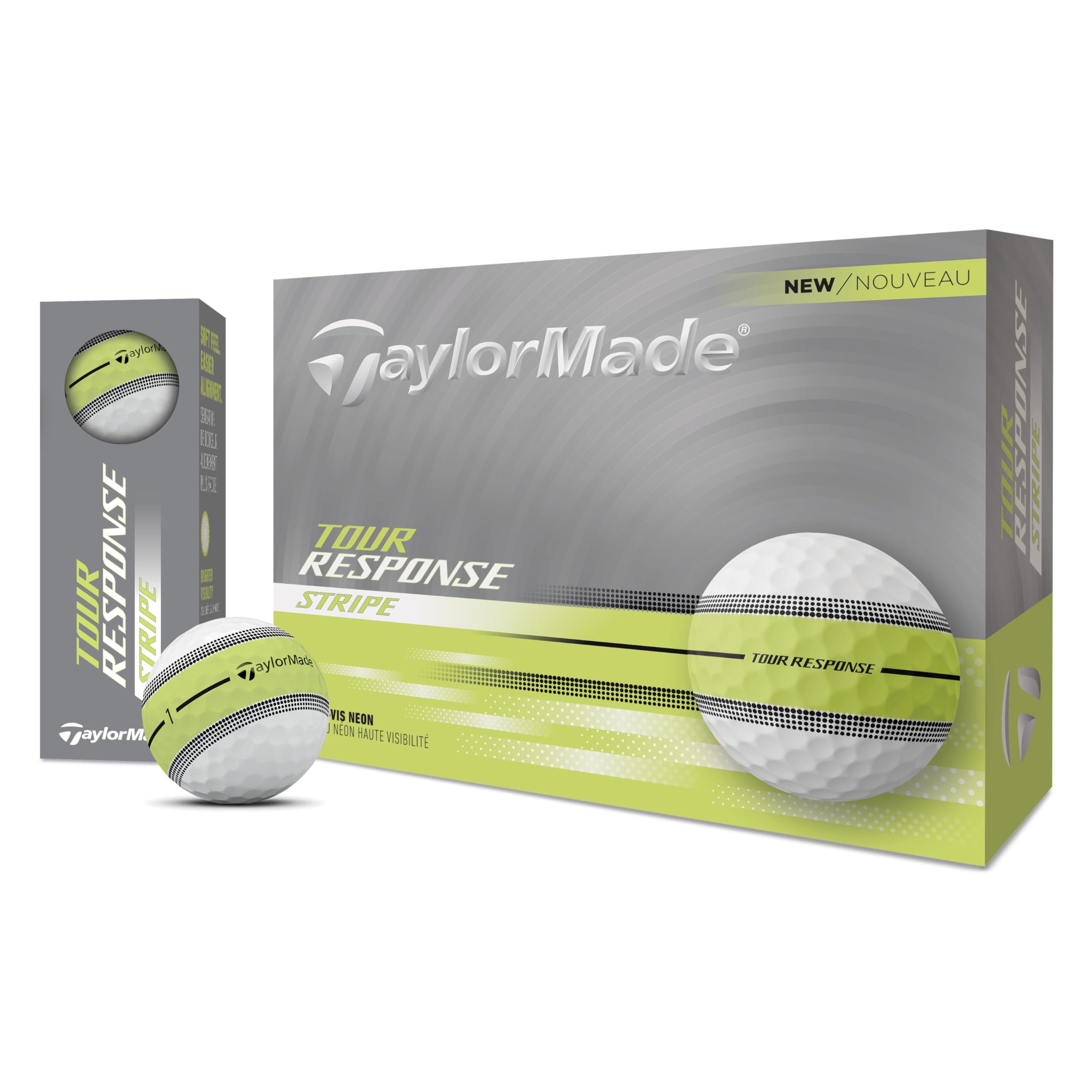 TaylorMade New Tour Response Stripe 25 Balles de golf