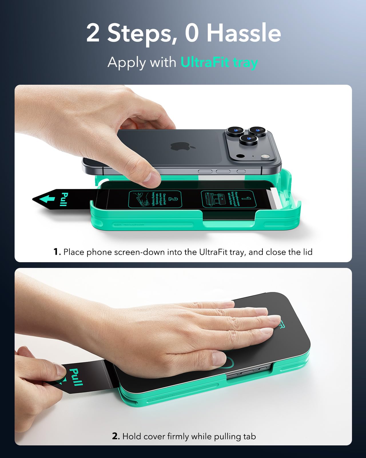 ESR Privacy Pellicola per iPhone 17 Pro, Vetro temperato 9H, Livello militare, Rivestimento anti-riflesso, Protezione della privacy, serie Armorite Ultra-Tough con supporto Ultra Fit, 3 Pezzi