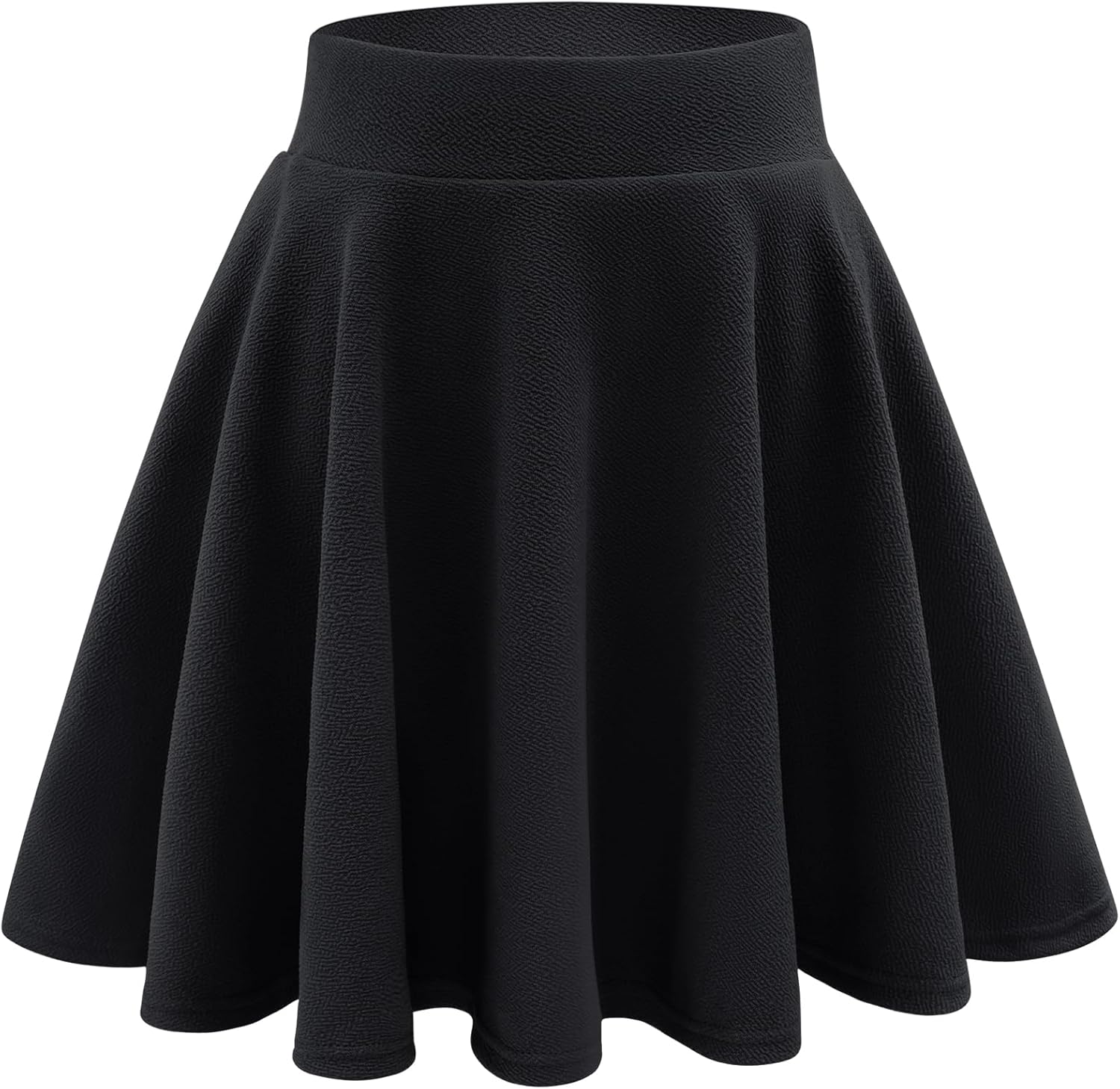 Stelle Girls Skirt Casual Flare Plain Pleated Stretch Waist Skater Skirts Uniform Skorts with Built in Shorts 4-15 Years