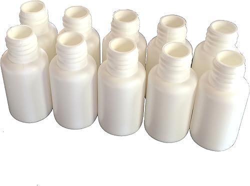 Miniatura 2 de Paquete de 10 botellas de spray nasal de 0.7 fl oz Mister - Botellas de plástico blanco recargables vacías de polietileno de alta densidad -