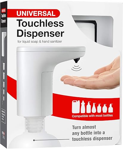 First Safety Bomba sin contacto para jabón líquido de manos y desinfectante de manos (paquete de 6)