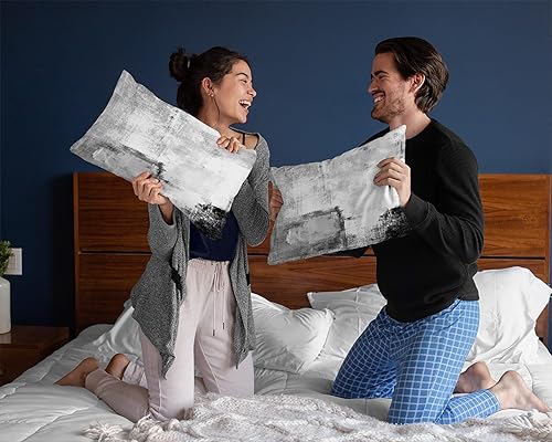 Miniatura 4 de Juego de 2 fundas de almohada decorativas de arte abstracto de 12 x 20 pulgadas, decoración lumbar del hogar, fundas decorativas para sofá,