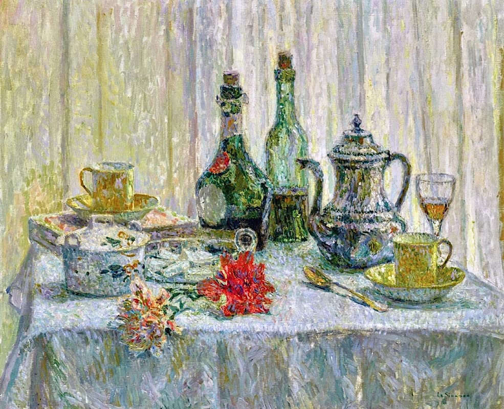 Cuadro en lienzo de Henri Le Sidaner 60x90cm para dar calidez a tu dormitorio