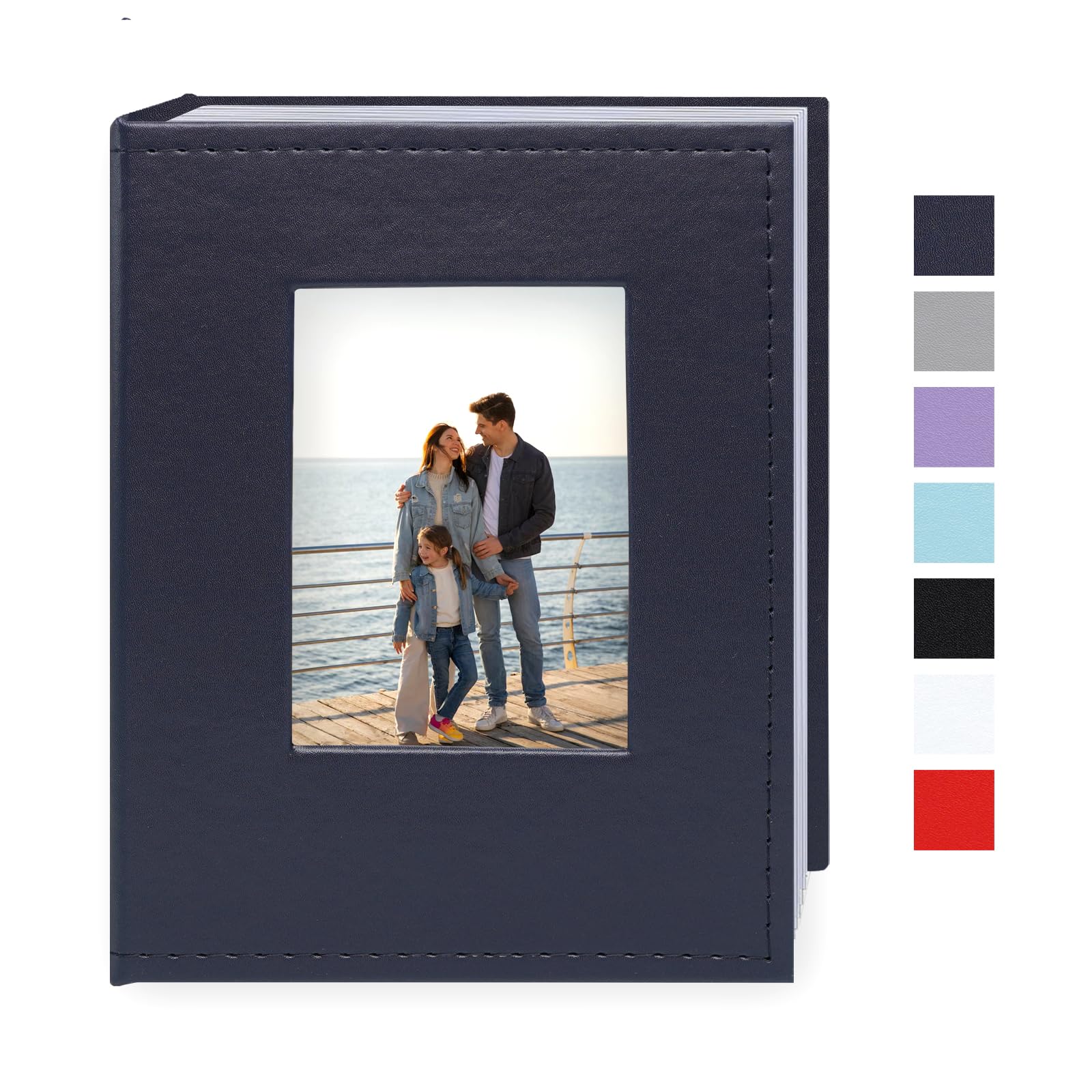 Album photo 10x15 cm en cuir à 100 pochettes pour les souvenirs de famille