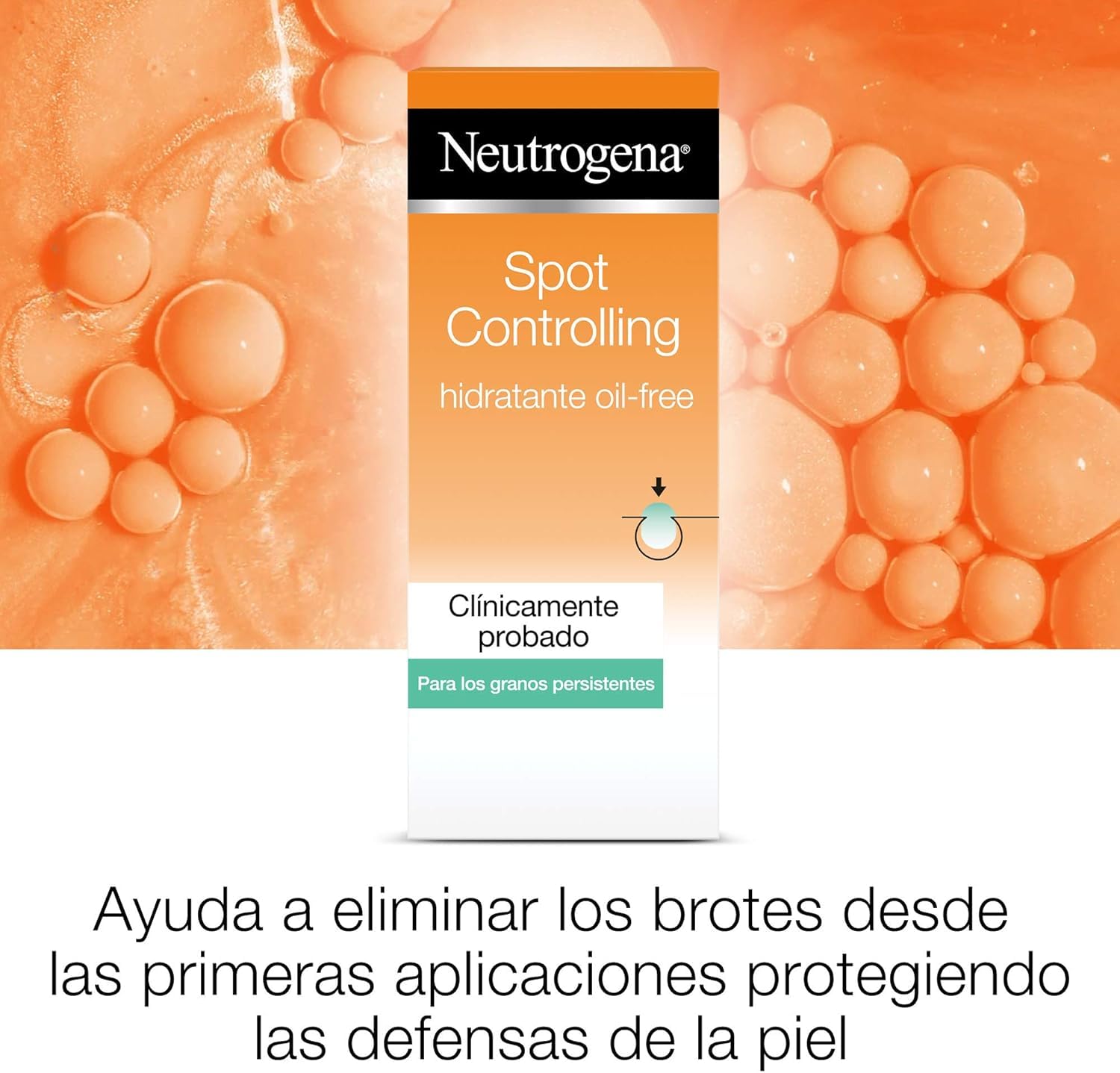 Neutrogena Spot Controlling Humidial Facial, Oil-Free z Ácid Salicílico para Piel Propensa al Acné, 50 ml, 50 ml, 1