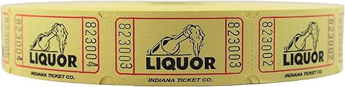 Miniatura 17 de INDIANA TICKET CO. Rollo de 2000 boletos de rifa con diseño de estrella (rojo) - Boletos para recaudaciones de fondos, carnavales, premios