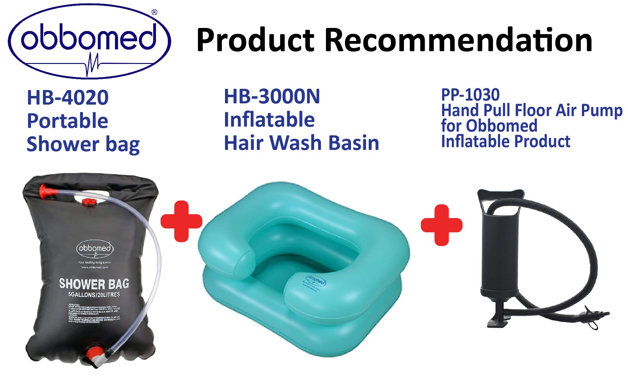 ObboMed Douche Solaire 20L Pliable - Sac PVC Écolo Avec Douchette, Chauffe Jusqu'à 45°C, Idéal Camping, Plage, Mobilité Réduite