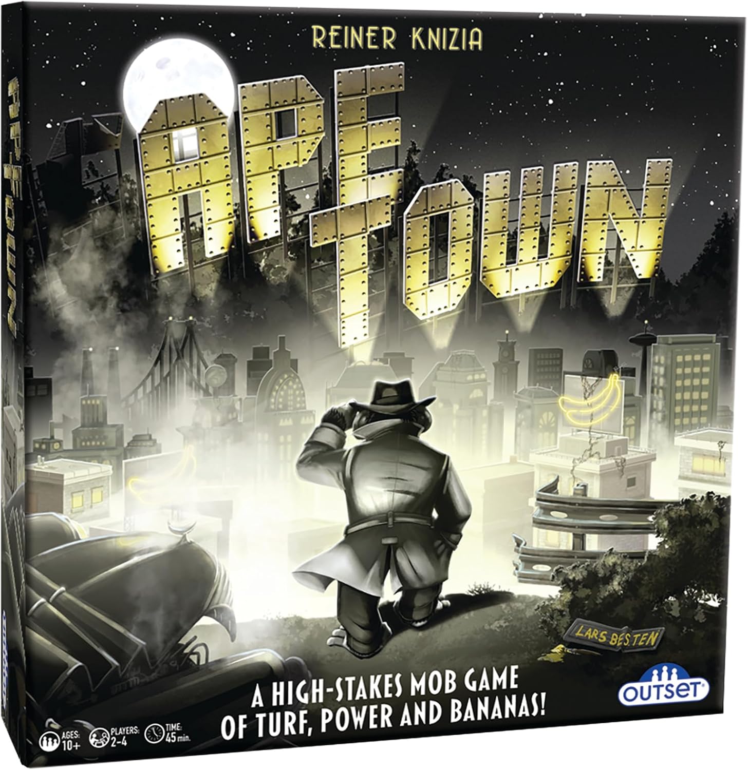 Ape Town by Reiner Knizia – for 2 to 4 Players Ages 10+ – Area Control Tile Laying Board Game