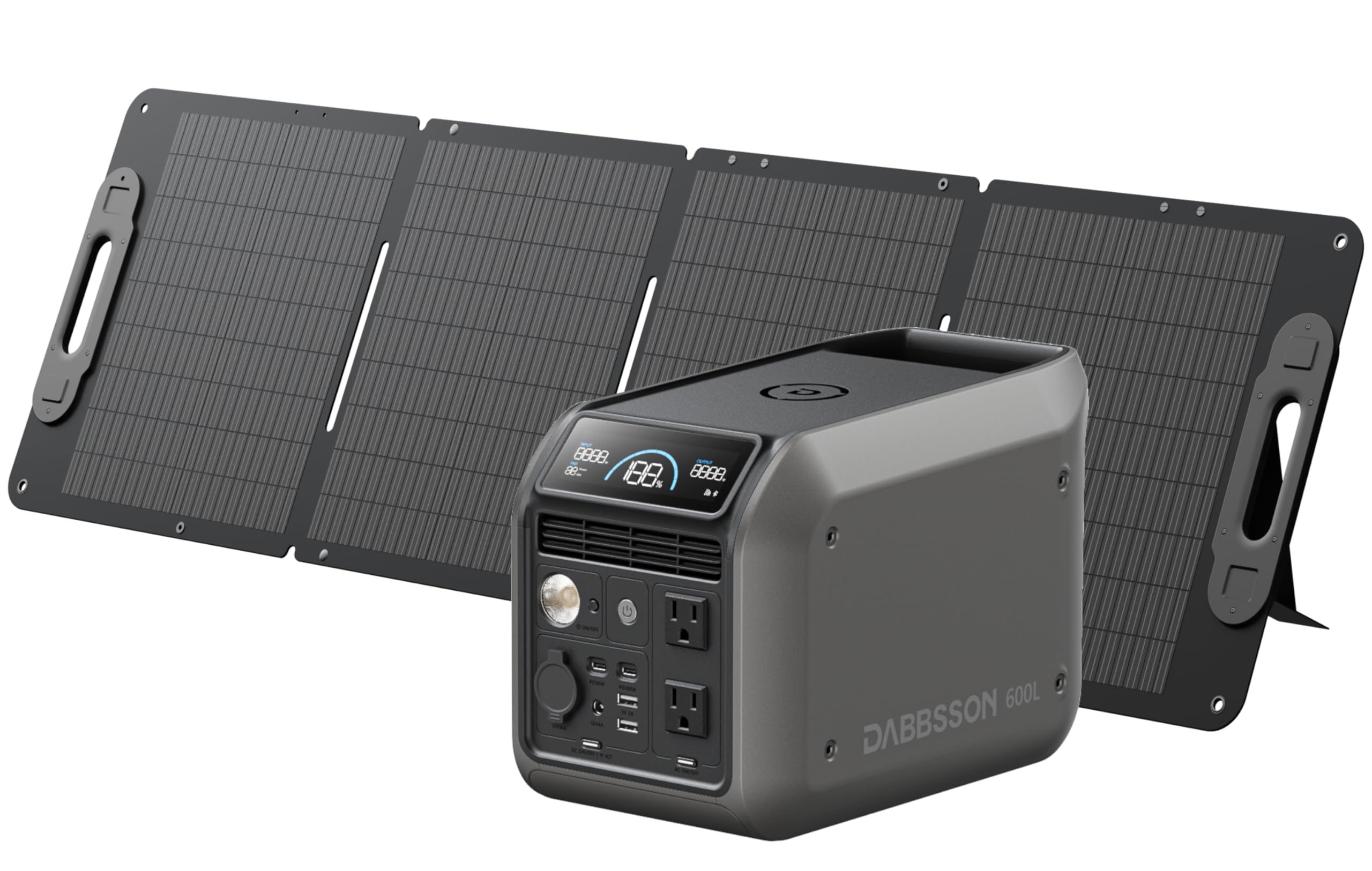 Amazon.co.jp: Dabbsson ポータブル電源 600L 768Wh + 120Wソーラー